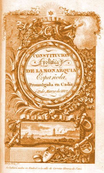 Edición original de la Constitución de 1812