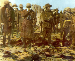 Desastre de Anual. Cadáveres en Monte Arruit. Alrededor de 2.900 militares españoles perecieron el 9 de agosto de 1921 en esa posición