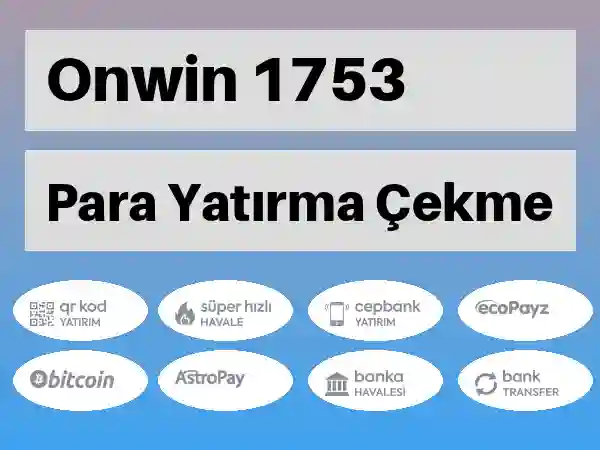 Onwin Mobil Para yatırma ve çekme 1753